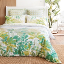 Green Palms Quilt Cover Set